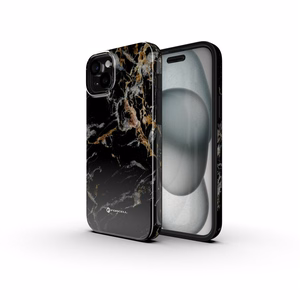 FORCELL F-PROTECT Mirage, militārā kritiena pārbaudītais viedtālruņa apvalks, MagSafe saderīgs IPHONE 15 PRO melns