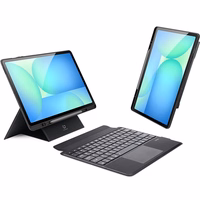 DUX DUCIS planšetdatora apvalks DK salokāms ar bezvadu tastatūru paredzēts SAMSUNG Tab S10 FE Plus - melns