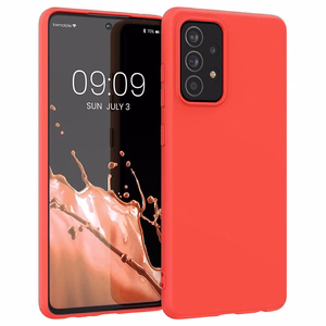 Silikona viedtālruņa apvalks mīksts elastīgs gumijas pārsegs Samsung Galaxy A22 4G sarkans