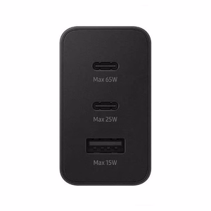 65 W tīkla lādētājs ar Power Delivery un Quick Charge, melns