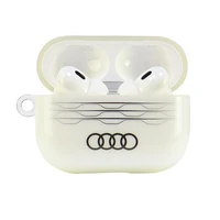 Audi IML ģeometrisks raksts AirPods Pro 2 apvalks - balts