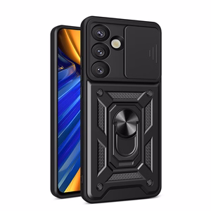 Hybrid Armor Camshield macins Sasung Galaxy S26 Plus - melns