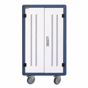 Techly Ventilated uzlādes Station Trolley 30 Notebook vai Smartphone melns/pelēks
