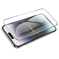 Borofone rūdītais aizsargstikls BF6 Diamond Armor pilnekrāna HD Iphone 15 Pro Max viedtālrunim - 10 gabalu komplekts