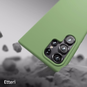 Etteri Silikona maciņš for Samsung Galaxy S25 Ultra gaiši zaļš