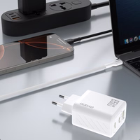 Dudao A29C 65W GaN sienas lādētājs + USB-C kabelis - balts