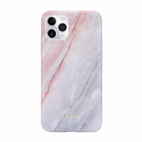 Crong Marble maciņš – iPhone 11 Pro maciņš (rozā)