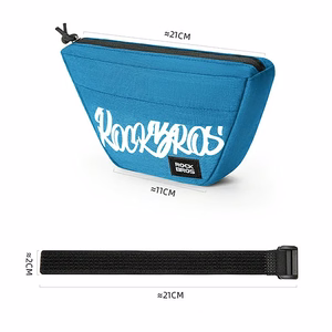Rockbros G011 Flash Journey trapecveida velosipēda stūres soma, 0.7L – krāsa: zila