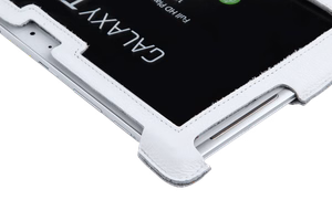 Dabīgās ādas maciņš Samsung Galaxy Tab P5100, balts