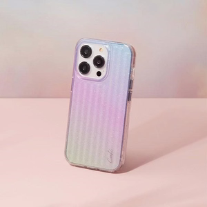 Uniq Coehl Linear viedtālruņa apvalks iPhone 14 Pro - zils un rozā