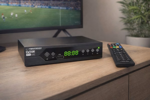 Esperanza EV107R – DVB-T2 H.265/HEVC digitālās virszemes televīzijas uztvērējs, melns