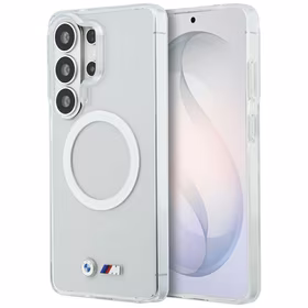 BMW IML Shockproof Metal Logo MagSafe Maciņš for Samsung Galaxy S26 Ultra - caurspīdīgs