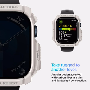 Maciņš SPIGEN RUGGED ARMOR APPLE WATCH 10 (46 MM) bēšs