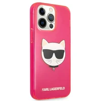 KARL LAGERFELD KLHCP13LCHTRP IPHONE 13 PRO / 13 6.1 "rozā / rozā maciņš GLITTER CHOUPETTE FLUO