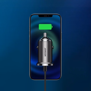 Joyroom ātrais automobiļu lādētājs USB Type-C / USB 45 W 5 A Power Delivery Quick Charge 3.0 AFC SCP pelēks (C-A35)