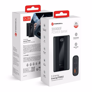 Powerbank Forcell F-Energy Energo P20K2 QC3.0 PD 3A 22,5W 20000 mAh черный