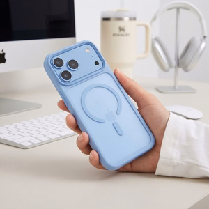 Tech-Protect Magmat MagSafe CC maciņš iPhone 18 Pro Max / 17 Pro Max, matēts gaiši zils