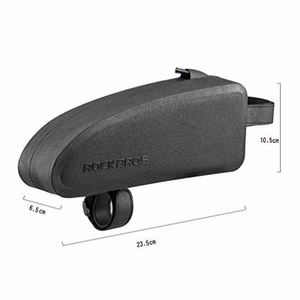 Rockbros AS-019-1 ūdensnecaurlaidīga velosipēda rāmja soma, 1.6 l - melna