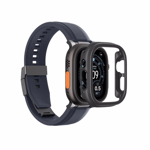 AmazingThing Minimal aizsargājošs vāciņš Apple Watch UItra 3 49mm - Melns