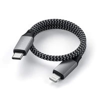 Kabelis USB C to Lightning Satechi 0,25 m ST-TCL10M space pelēks