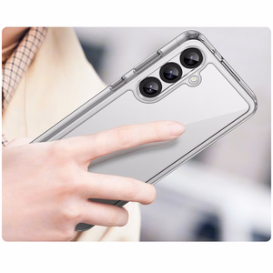 Kosmosa apvalks ar želejas rāmi Samsung Galaxy S25+ - caurspīdīgs