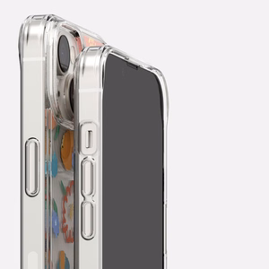 Ringke Fusion Design bruņu apvalks ar gēla rāmi iPhone 14 Plus caurspīdīgs (Floral) (FD637E31)