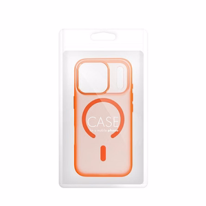 Ar MagSafe saderīgs Flexline Mag Cover maciņš iPhone 17 Pro Max / 18 Pro Max (zema kameras mala), oranžs
