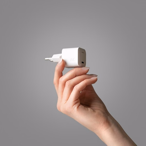 Green Cell PowerGaN 33W PD 3.0 QC 3.0 USB lādētājs 1× USB-C, balts
