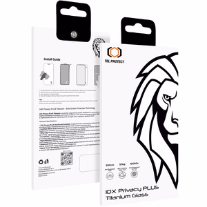 Tel Protect 10X Privacy Titanium rūdītais privātuma aizsargstikls Apple iPhone 17 Pro Max