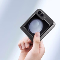 Dux Ducis Brill ādas apvalks Samsung Galaxy Z Flip 6 - melns