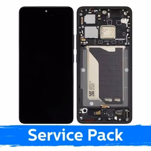Ar Xiaomi Poco F7 Ultra saderīgs LCD displejs ar rāmi / melns / (servisa komplekts)