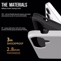 Perfekcionistu trīsstūra korpuss Samsung A566 A56 5G sudraba krāsā