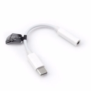 Adapteris AUX Type C (vīriešu) uz Jack 3,5 mm (sieviešu) kastītē balts