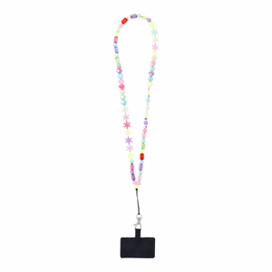 PIXIE telefona kakla siksna, telefona kulons / garums 68 cm (cilpā 34 cm) / uz kakla - zvaigznītes