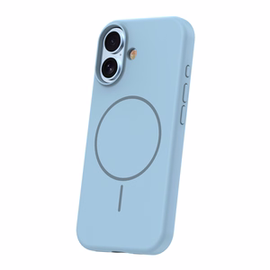 Silicone Thin Mag case for iPhone 17 6,3" light blue