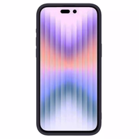 Nillkin CamShield zīdains silikona apvalks iPhone 15 Pro Max tumši violetā