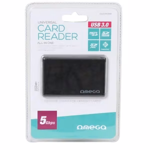 Karšu lasītājs Omega (OUCR33IN1) (microSDHC,SDHC,SDXC USB 3.0) melns