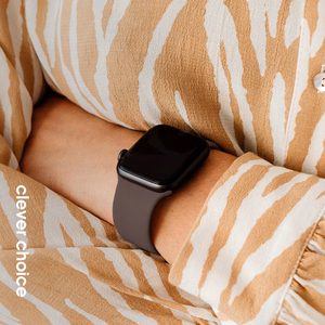 Crong Liquid Apple Watch siksniņa, 38/40/41/42 mm, brūna