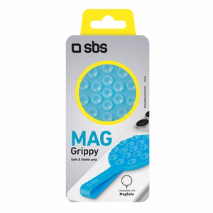 SBS MAG Grippy MagSafe saderīgs turētājs ar piesūcekni un ausi - zils