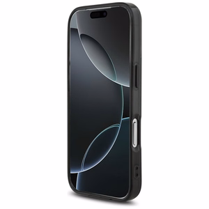 AMG Divslāņu caurspīdīgs grafikas magnētiskais viedtālruņa apvalks iPhone 17 Pro - melns