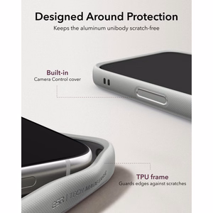 ESR Leather vāciņš modelim iPhone 18 Pro Max / 17 Pro Max, ar statīvu, saderīgs ar MagSafe – pelēks