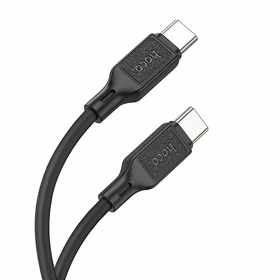 Kabelis USB-C uz USB-C Hoco 3A 60W 1 m X90 melns