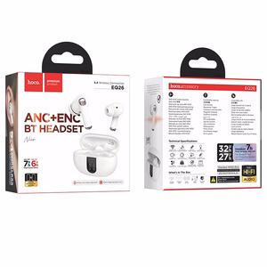 HOCO bezvadu austiņas bluetooth TWS ANC ENC EQ26 baltas