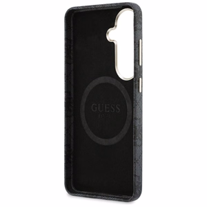 Guess maciņš 4G Script MagSafe priekš Samsung Galaxy S26 melns