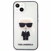 Karl Lagerfeld Iconik Karl Viedtālruņa apvalks iPhone 13 mini - Caurspīdīgs