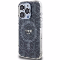 Guess IML GCube MagSafe viedtālruņa apvalks iPhone 15 Pro Max - melns
