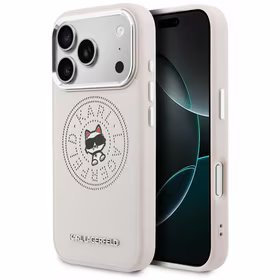 Karl Lagerfeld Point & Choupette Sketch MagSafe Maciņš for iPhone 17 Pro - rozā