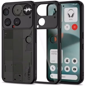 Tech-Protect MagMat Magnētiskais viedtālruņa apvalks Nothing Phone 3 - melns un caurspīdīgs