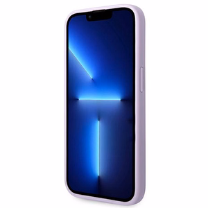 Guess Saffiano siksniņas viedtālruņa apvalks iPhone 14 Pro - violets