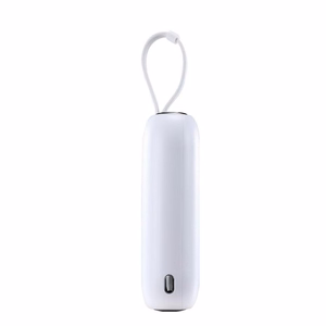 Joyroom mini portatīvais lādētājs 10000mAh Colorful Series 22.5W ar 2 iebūvētiem USB C un Lightning kabeļiem rozā (JR-L012)